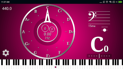 Screenshot of the application CarlTune - chromatic tuner - #2