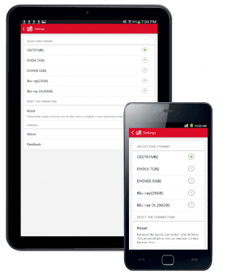 Screenshot of the application Nero AirBurn - #4