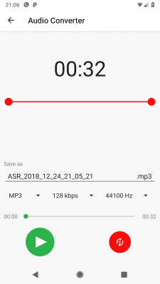 Screenshot of the application ASR MP3 Sound recorder - #8