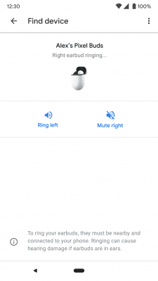 Screenshot of the application Google Pixel Buds - #3