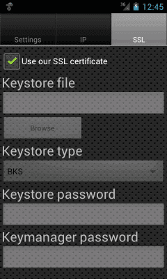 Screenshot of the application Test Server - #4