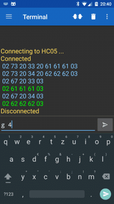 Screenshot of the application Serial Bluetooth Terminal - #3