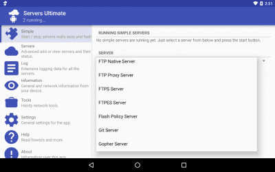 Screenshot of the application Servers Ultimate - #10