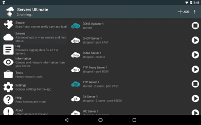 Screenshot of the application Servers Ultimate - #13