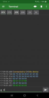 Screenshot of the application Serial USB Terminal - #2