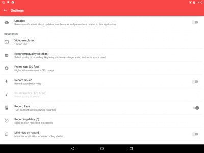 Screenshot of the application NLL Screen Recorder - #13