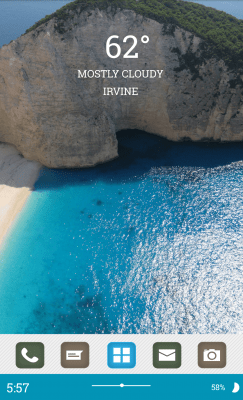 Screenshot of the application MYCOLORSCREEN Greece Seascape Theme - #3