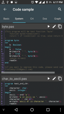 Screenshot of the application Pascal N-IDE - Editor And Compiler - Programming - #6