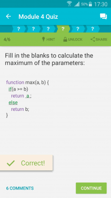 Screenshot of the application Learn JavaScript - #2