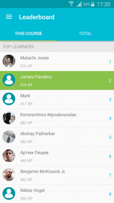 Screenshot of the application Learn JavaScript - #7