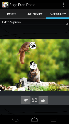 Screenshot of the application Rage Face Photo - #5