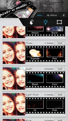 Screenshot of the application Pixlr-o-matic - #4