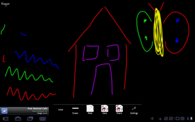 Screenshot of the application Hagar's Fingerpainting - #4