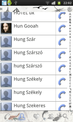Screenshot of the application RocketDial InkPainting Theme - #2