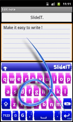 Screenshot of the application SlideIT Paint Style Skin - #2