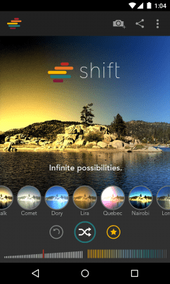 Screenshot of the application Shift - #5