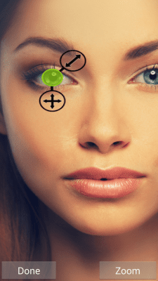 Screenshot of the application Eye Color Changer - #6