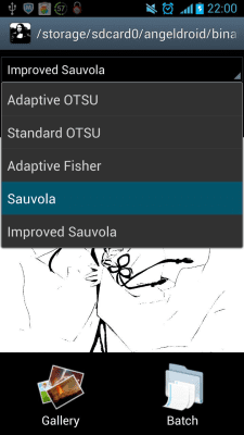 Screenshot of the application Binarize Image - #2