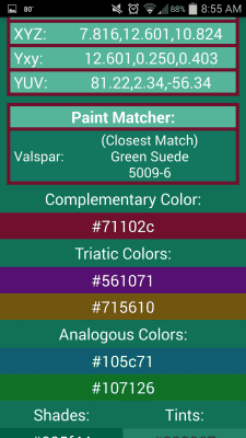 Screenshot of the application Color Capture & Identifier - #6