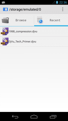 Screenshot of the application AnDoc - PDF and DjVu Reader - #2