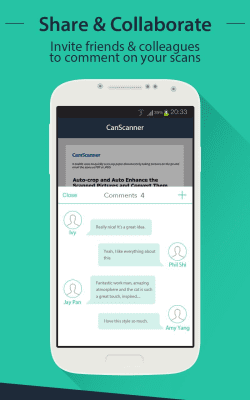 Screenshot of the application CamScanner HD - scanner, fax - #5