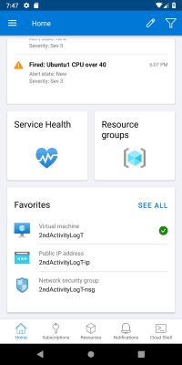Screenshot of the application Microsoft Azure - #2