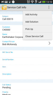 Screenshot of the application SAP Business One - #7