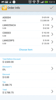 Screenshot of the application SAP Business One - #8