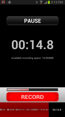 Screenshot of the application iRig Recorder FREE - #2