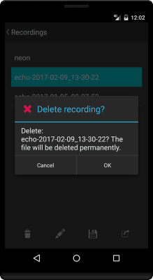 Screenshot of the application Echo - #6