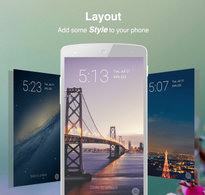 Screenshot of the application Echo Notification Lockscreen - #2
