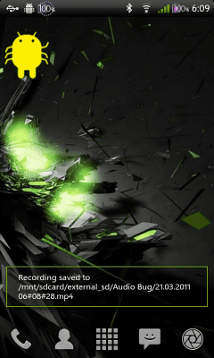 Screenshot of the application Audio Bug - Voice Recorder - #5