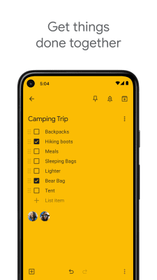 Screenshot of the application Google Keep - #2