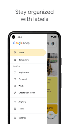Screenshot of the application Google Keep - #5