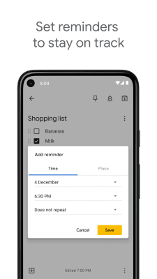 Screenshot of the application Google Keep - #6