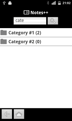 Screenshot of the application Notes++ - #5