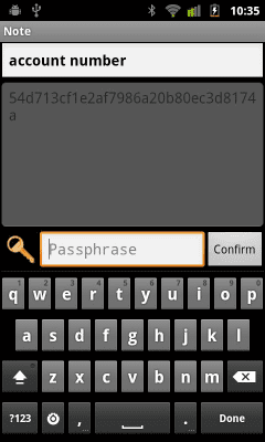 Screenshot of the application Notes - #2
