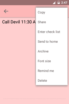 Screenshot of the application Color Note - #2