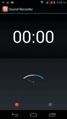 Screenshot of the application OI Voice Notes - #2