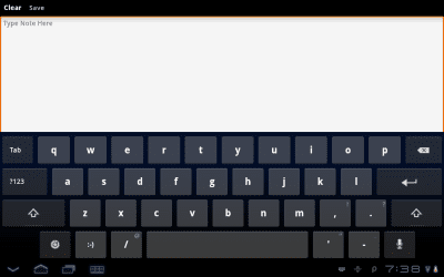 Screenshot of the application QuickNotes - #2