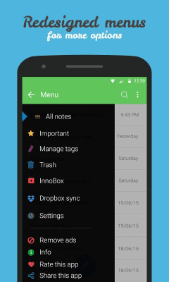Screenshot of the application Secure Notes - #4