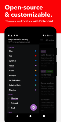 Screenshot of the application Standard Notes - #3