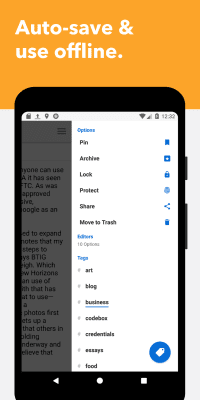 Screenshot of the application Standard Notes - #4