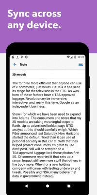 Screenshot of the application Standard Notes - #5
