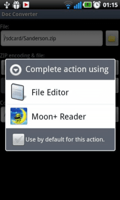 Screenshot of the application Doc Converter - #6