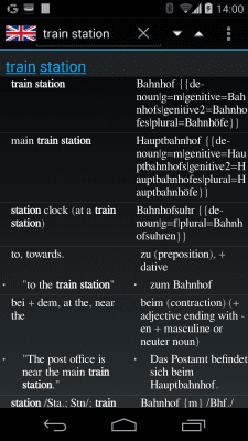 Screenshot of the application QuickDic Offline Dictionary - #2