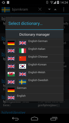 Screenshot of the application QuickDic Offline Dictionary - #4