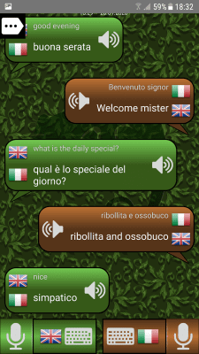 Screenshot of the application Conversation interpreter - #6