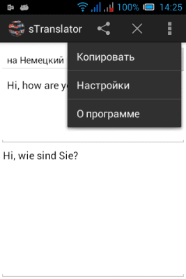 Screenshot of the application sTranslator - #5