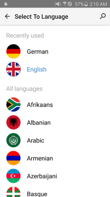 Screenshot of the application Instant Translate - translator - #2